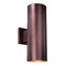 Vaxcel Chiasso Aluminum 2 Light Bronze Cylinder Outdoor Wall Lantern Clear Glass CO-OWB052BZ - alternate 1